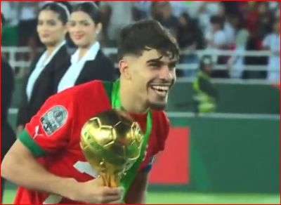 ویدیو: بالا بردن بامزه جام قهرمانی لیگ ملت های آفریقا توسط عبده