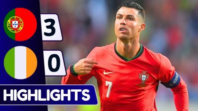 ویدیو: خلاصه بازی پرتغال 3-0 ایرلند; درخشش فلیکس و رونالدو