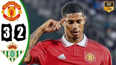ویدیو: خلاصه بازی منچستریونایتد 3-2 رئال بتیس (امروز)