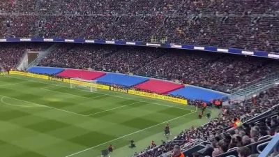ویدیو: شعار هواداران بارسلونا در نیوکمپ برای بازگشت لیونل مسی